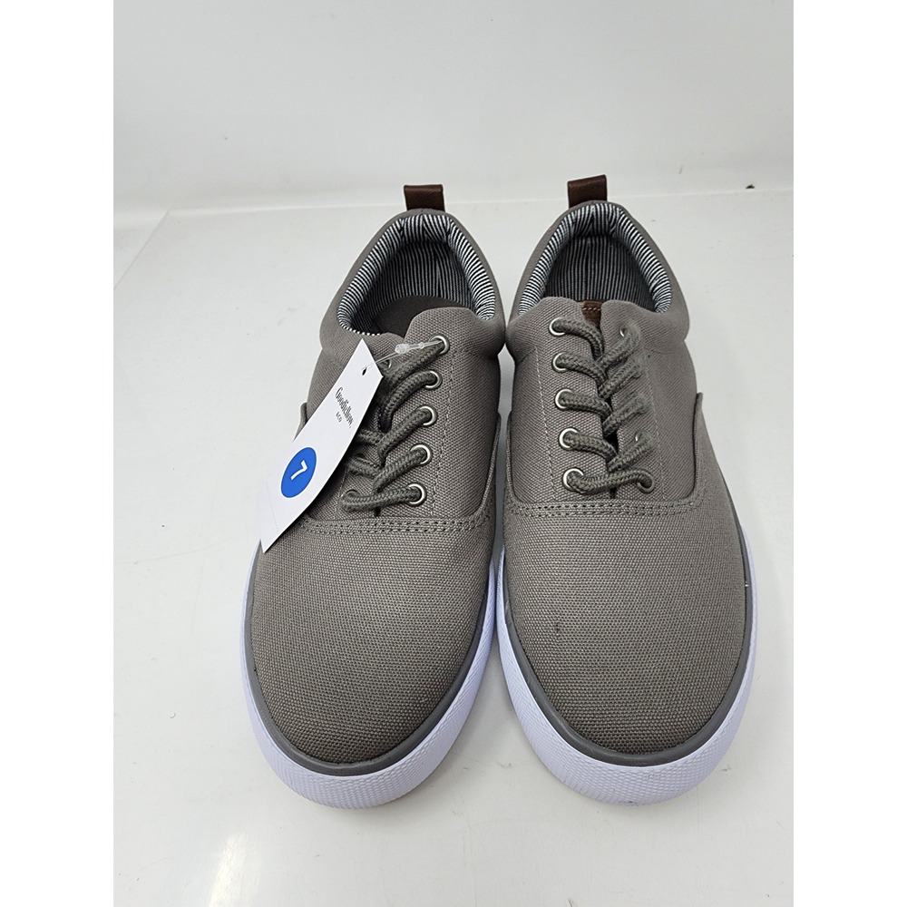Goodfellow & Co Mens Brady Canvas Sneakers Gray Cotton Blend Size 7
